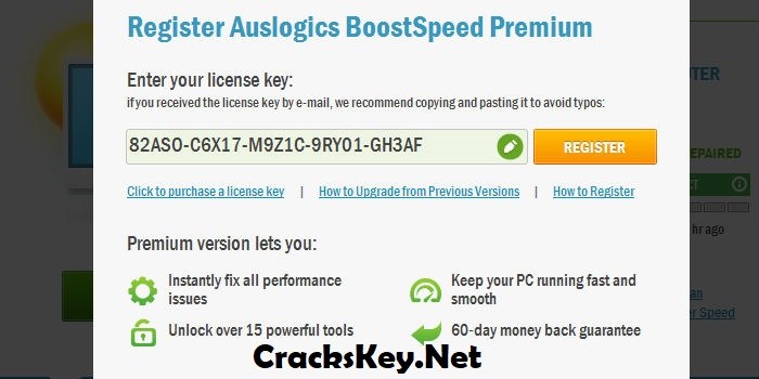 serial key of auslogics boost speed 9 working hands